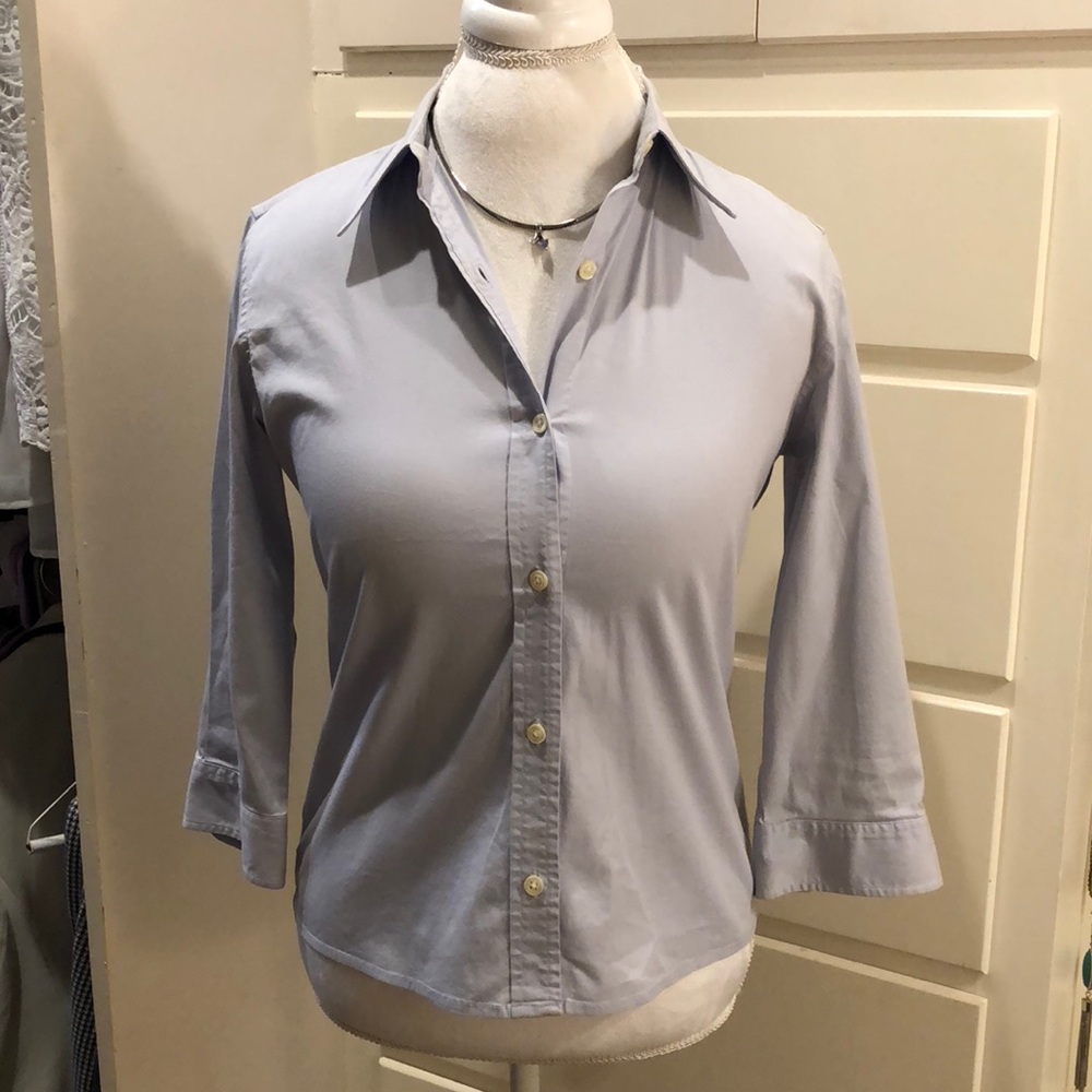 Lauren Ralph Lauren lavender button down shirt